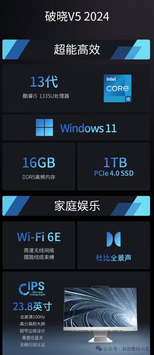 6GB DDR5内存家庭娱乐学习新宠儿！pg电子模拟器试玩华硕破晓V5一体机+1(图3)